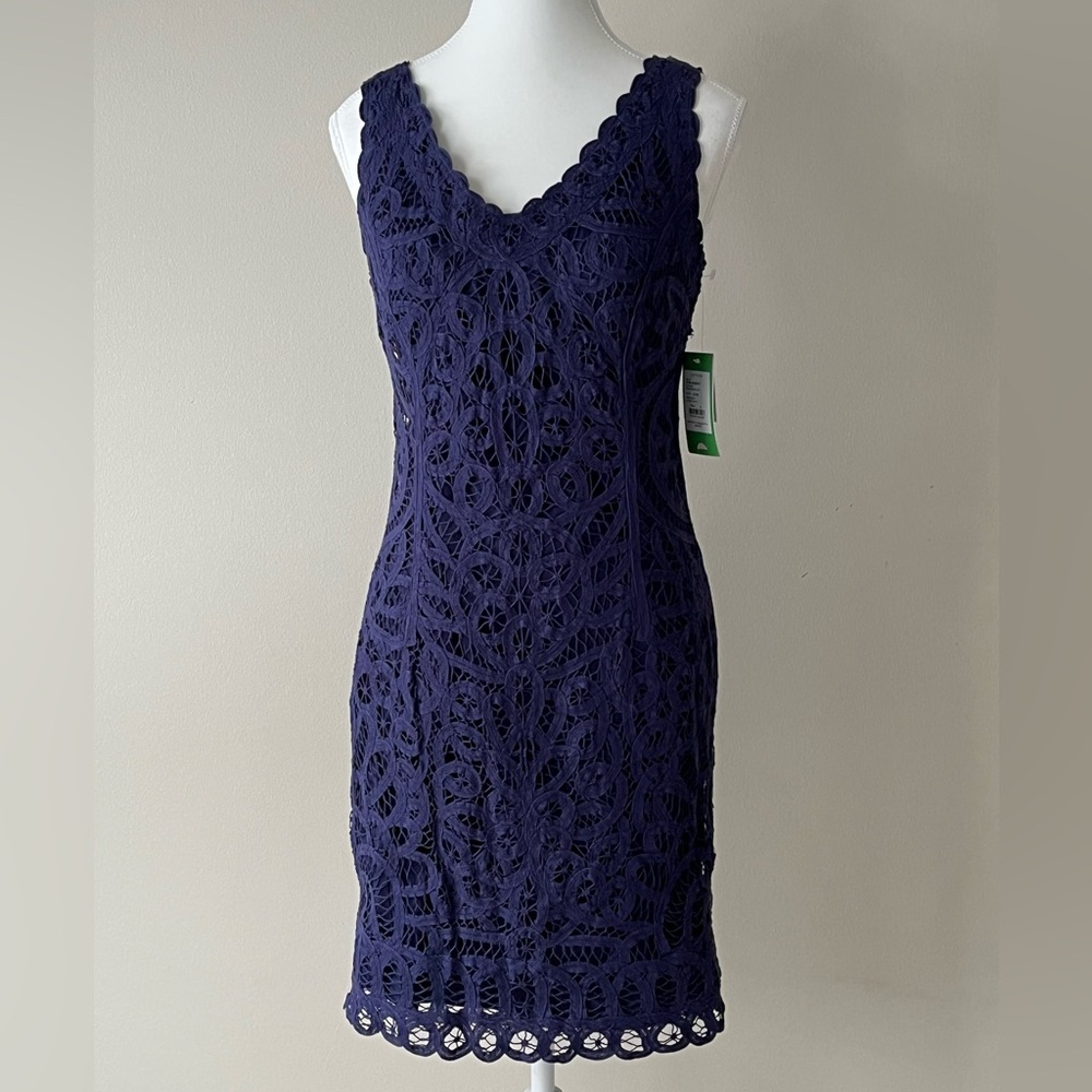 Lilly Pulitzer NWT Navy Lace Mini Dress – Size S